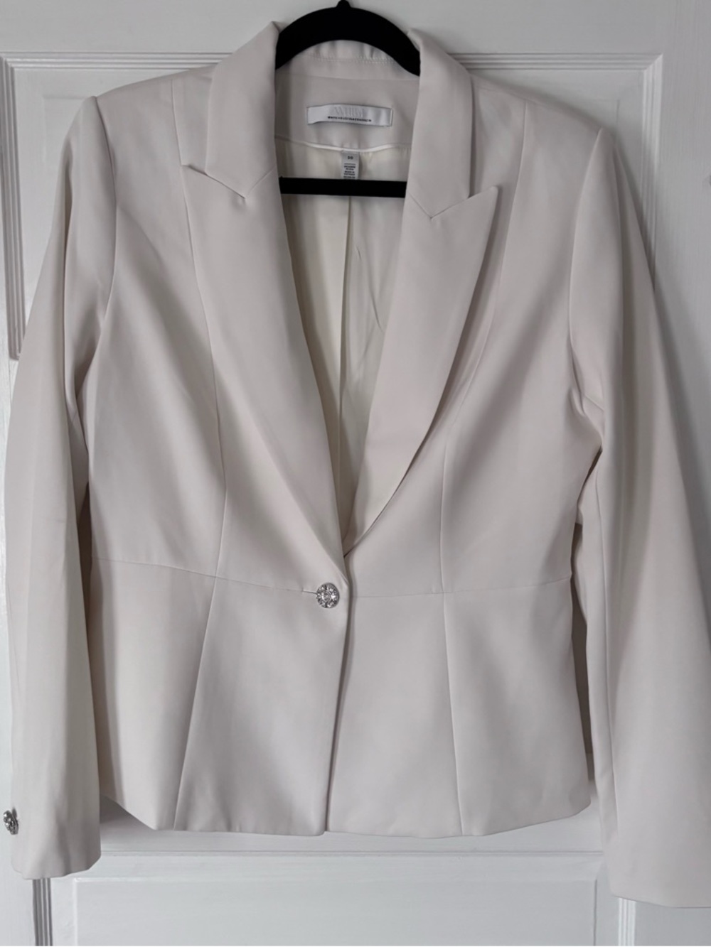 White House Black Market Jeweled Button Blazer